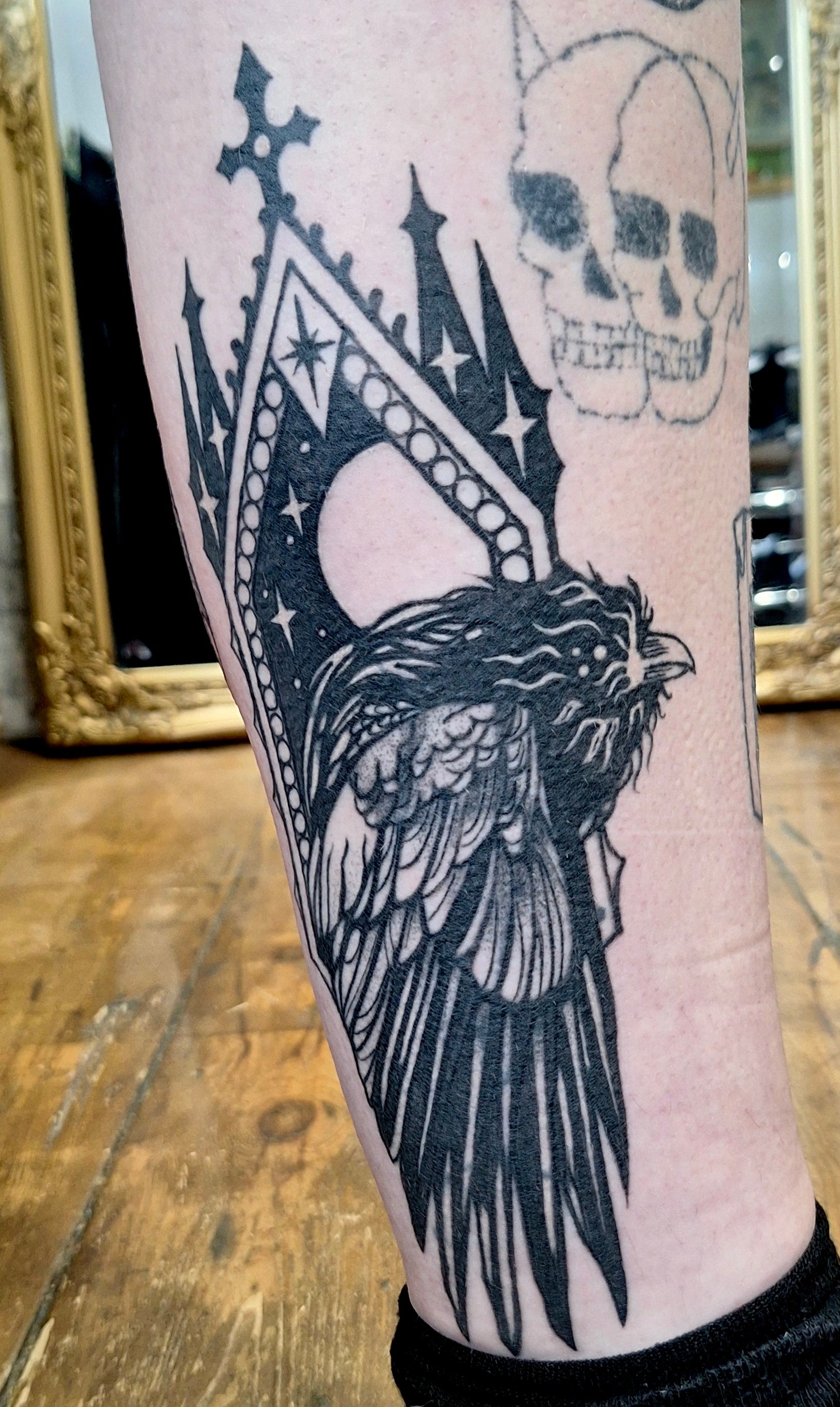 Gothic architecture, crow tattoo, Canterbury, kent